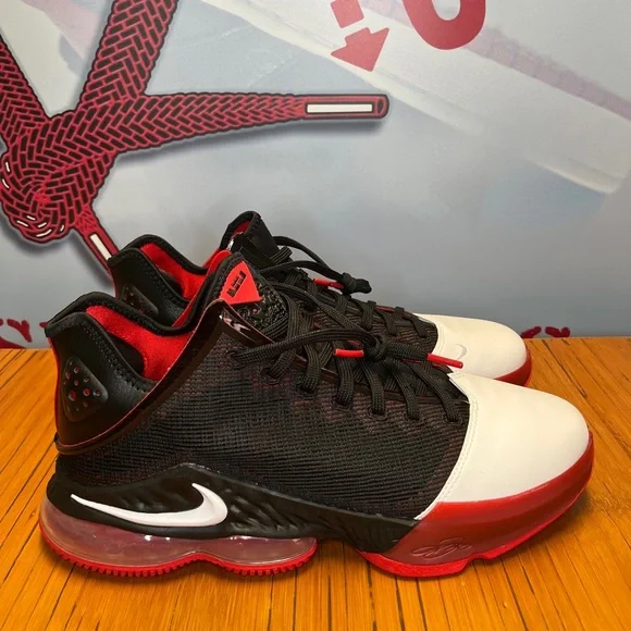 Nike | Shoes | Nike Lebron 9 Low White University Black Red  display picture 2